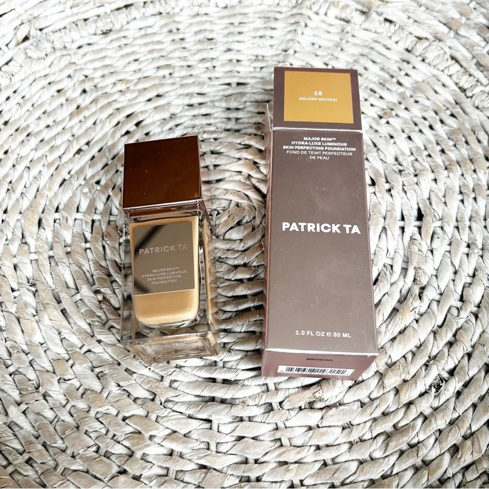 New Patrick Ta Major Skin Hydra-Luxe Foundation 15 Golden Neutral